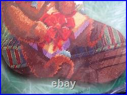 Christmas Bucilla Needlepoint Stocking Kit, A GIFT FOR SANTA, Rossi, 60776, Size 18