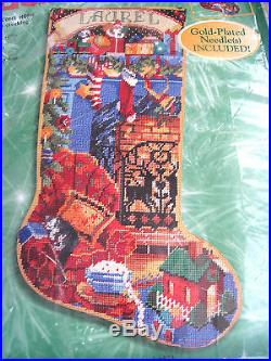 Christmas Bucilla Needlepoint Stocking Kit, ALL HEARTS COME HOME, Rossi, 18,60779