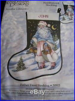 Christmas Candamar Needlepoint Stocking Kit, FATHER FROST, Santa, 30905, Gilmore, 19