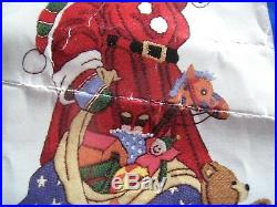 Christmas Crewel Stitchery Dimensions Stocking KIT, SANTA BEAR, Toy, Hague, 8058,16