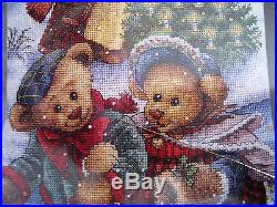 Christmas Dimensions GOLD Counted Cross Stocking Craft KIT, VICTORIAN BEARS, 8753