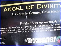 Christmas Dimensions GOLD Counted Cross Stocking KIT, ANGEL OF DIVINITY, 8478,16