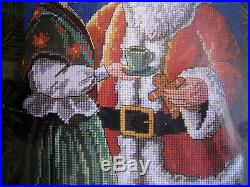 Christmas Dimensions Holiday Needlepoint Stocking Kit, A PAUSE FOR CLAUS, 9115,16
