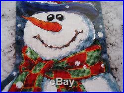 Christmas Dimensions Needlepoint Stocking Kit, MR. FROST, Snowman, Trainer, 9128,16