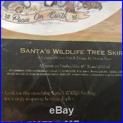 Christmas Gold Collection Santas Wildlife Tree Skirt Dimensions Cross Stitch