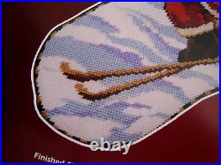 Christmas Janlynn Needlepoint Stocking Kit, SKIING SANTA, Rossi, 023-0411, 18