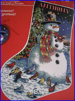 Christmas Needle Treasures Needlepoint Stocking Kit, FEATHERED FRIENDS, 06903,16