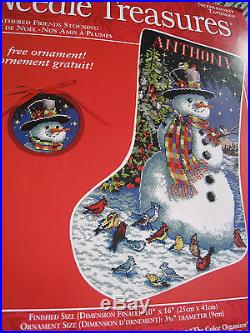 Christmas Needle Treasures Needlepoint Stocking Kit, FEATHERED FRIENDS, 06903,16