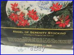 Christmas Needlepoint Dimensions GOLD Stocking Kit, ANGEL OF SERENITY, 9110,16, USA