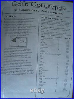 Christmas Needlepoint Dimensions GOLD Stocking Kit, ANGEL OF SERENITY, 9110,16, USA
