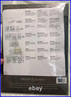 Christmas Stocking Counted Cross Stitch Kit Snowman Gathering Dimensions Gold