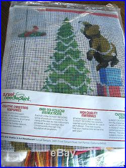 Christmas Sunset Holiday Stocking Craft Kit, JINGLES TRIMS A TREE, Trotter, #6001