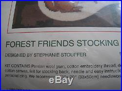 Christmas Sunset Holiday Stocking Kit, FOREST FRIENDS, 19004, Stouffer, Size 16