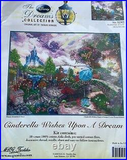 Cinderella Wishes Upon a Dream Disney Dreams Thomas Kinkade Cross Stitch Kit
