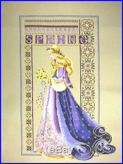 Completed Cross Stitch Lavender & Lace LL50 Celtic Spring