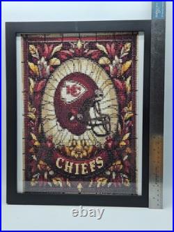 Completed Diamond Art KANSAS CITY CHIEFS FRAMED 12x15
