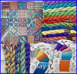 Counted Canvas needlepoint Kit Needle Delights Kathy Rees Tilemania 25 tiles 14