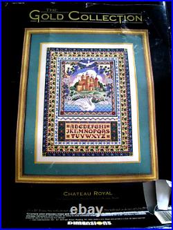 Counted Cross Dimensions GOLD COLLECTION Sampler Picture KIT, CHATEAU ROYAL, 3779