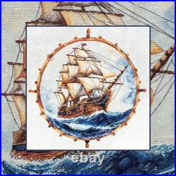 Counted Cross Stitch Embroidery Kit 44x44 cm, Zweigart AIDA 16 Cream, DMC Thread