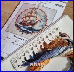 Counted Cross Stitch Embroidery Kit 44x44 cm, Zweigart AIDA 16 Cream, DMC Thread
