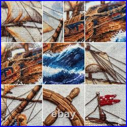 Counted Cross Stitch Embroidery Kit 44x44 cm, Zweigart AIDA 16 Cream, DMC Thread