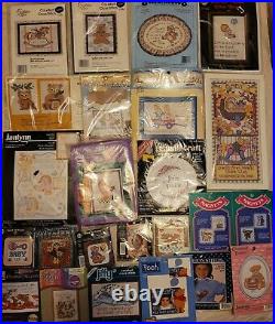 Counted Cross Stitch Huge Mixed Lot 173 Kits & Items To Stitch No Duplicates