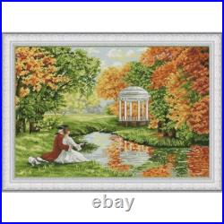 Counted Cross Stitch Kit Autumn date DIY