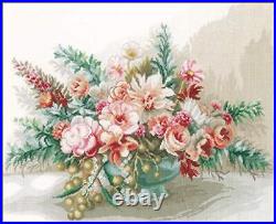 Counted Cross Stitch Kit Bouquet of Flowers (Evenweave), 45 x 37cm, N