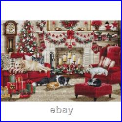 Counted Cross Stitch Kit Christmas Eve Luca-S DIY Unprinted canvas