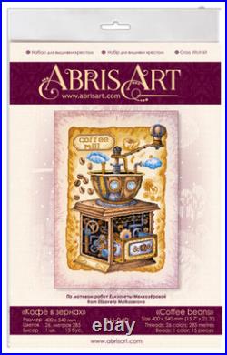 Counted Cross Stitch Kit Coffee v zernakh