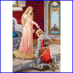 Counted Cross Stitch Kit Consecration into a knight DIY Charivna mit