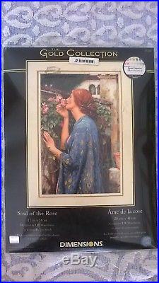 Counted Cross Stitch Kit DIMENSIONS GOLD COLLECTION Soul of the rose # 35210