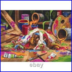Counted Cross Stitch Kit Dog DIY Luca-S