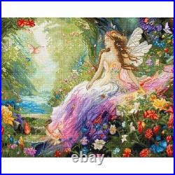 Counted Cross Stitch Kit Enchanted Spring DIY Unprinted canvas