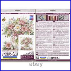 Counted Cross Stitch Kit Floral Still Life 21x22cm DIY Needlework Craft Set