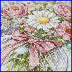 Counted Cross Stitch Kit Floral Still Life 21x22cm DIY Needlework Craft Set