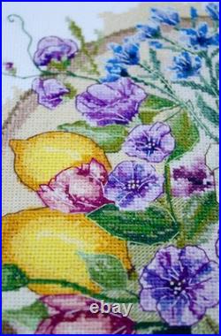 Counted Cross Stitch Kit Floral myt Holiday Craft Gift Idea