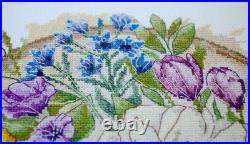 Counted Cross Stitch Kit Floral myt Holiday Craft Gift Idea