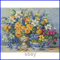 Counted Cross Stitch Kit Flowers Luca-S DIY