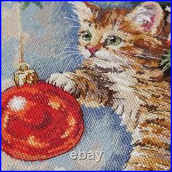 Counted Cross Stitch Kit Furry Rascal Winter Tale 17x22cm DIY Needlework Set