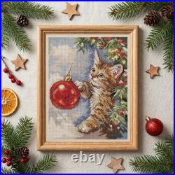 Counted Cross Stitch Kit Furry Rascal Winter Tale 17x22cm DIY Needlework Set