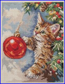 Counted Cross Stitch Kit Furry Rascal Winter Tale 17x22cm DIY Needlework Set