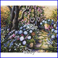 Counted Cross Stitch Kit Garden of miracles DIY Unprinted canvas