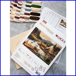 Counted Cross Stitch Kit Gold Creek Luca-S DIY Unprinted canvas