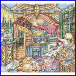 Counted Cross Stitch Kit Home Library DIY Letistitch