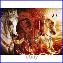 Counted Cross Stitch Kit Horses Four elements DIY