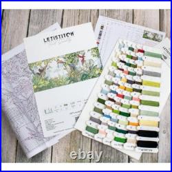 Counted Cross Stitch Kit Jungle DIY Letistitch