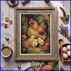 Counted Cross Stitch Kit Kurka na podvir'i