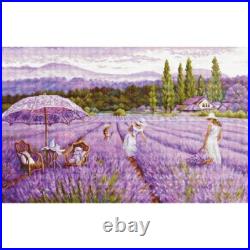 Counted Cross Stitch Kit Lavender field DIY Luca-S