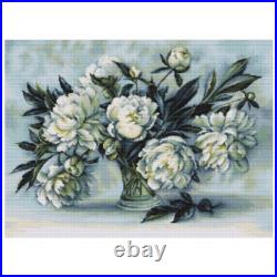 Counted Cross Stitch Kit Peonies Flowers Luca-S DIY